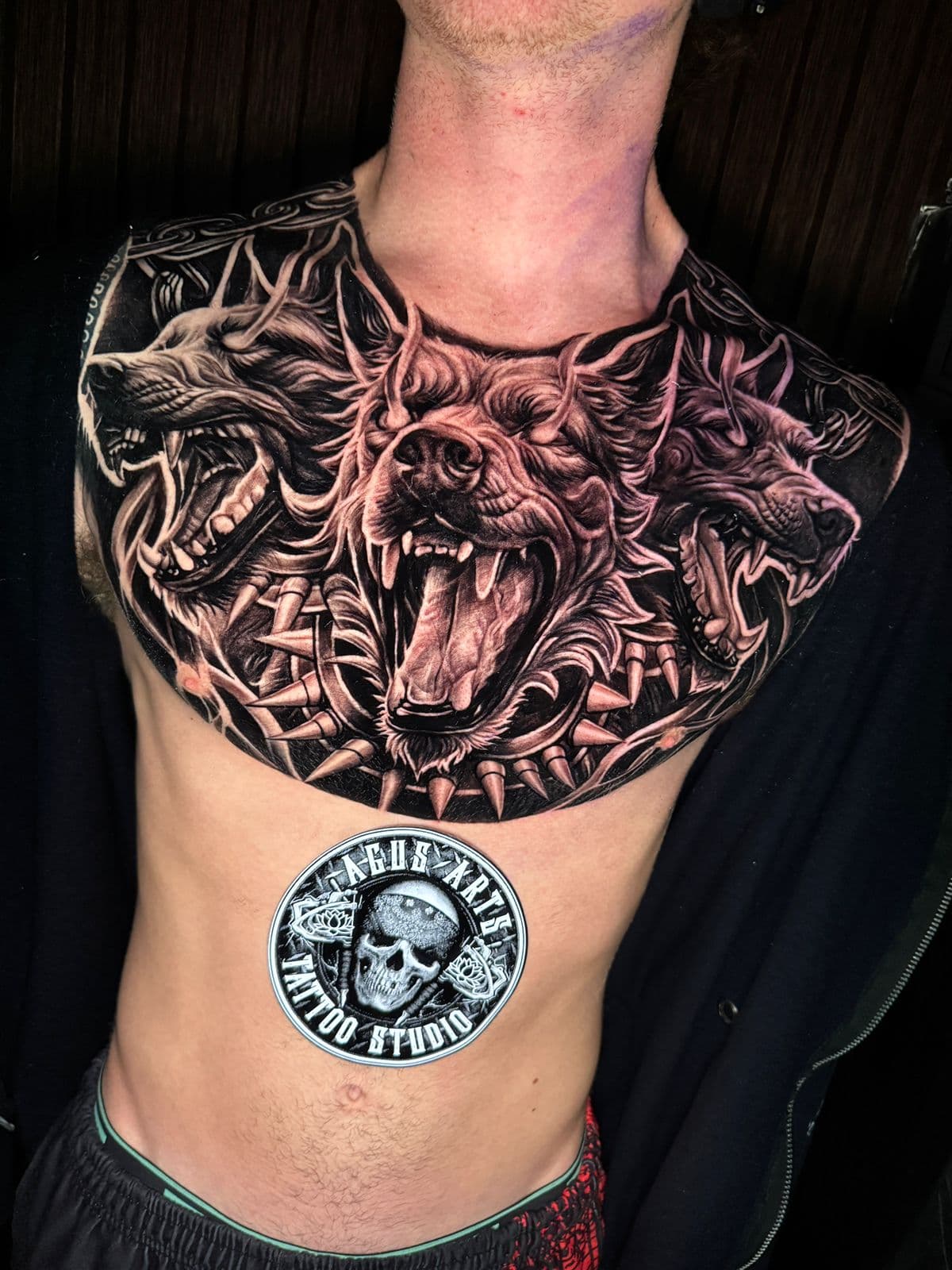 Realistic portrait tattoo on arm