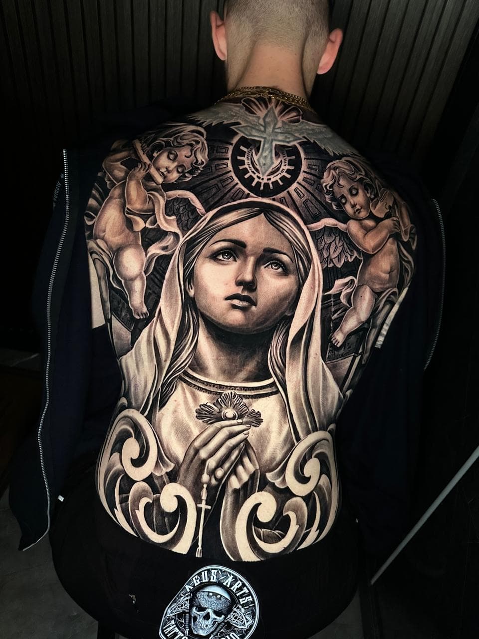 Blackwork sleeve tattoo