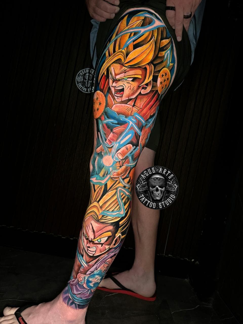 Neo-traditional rose tattoo