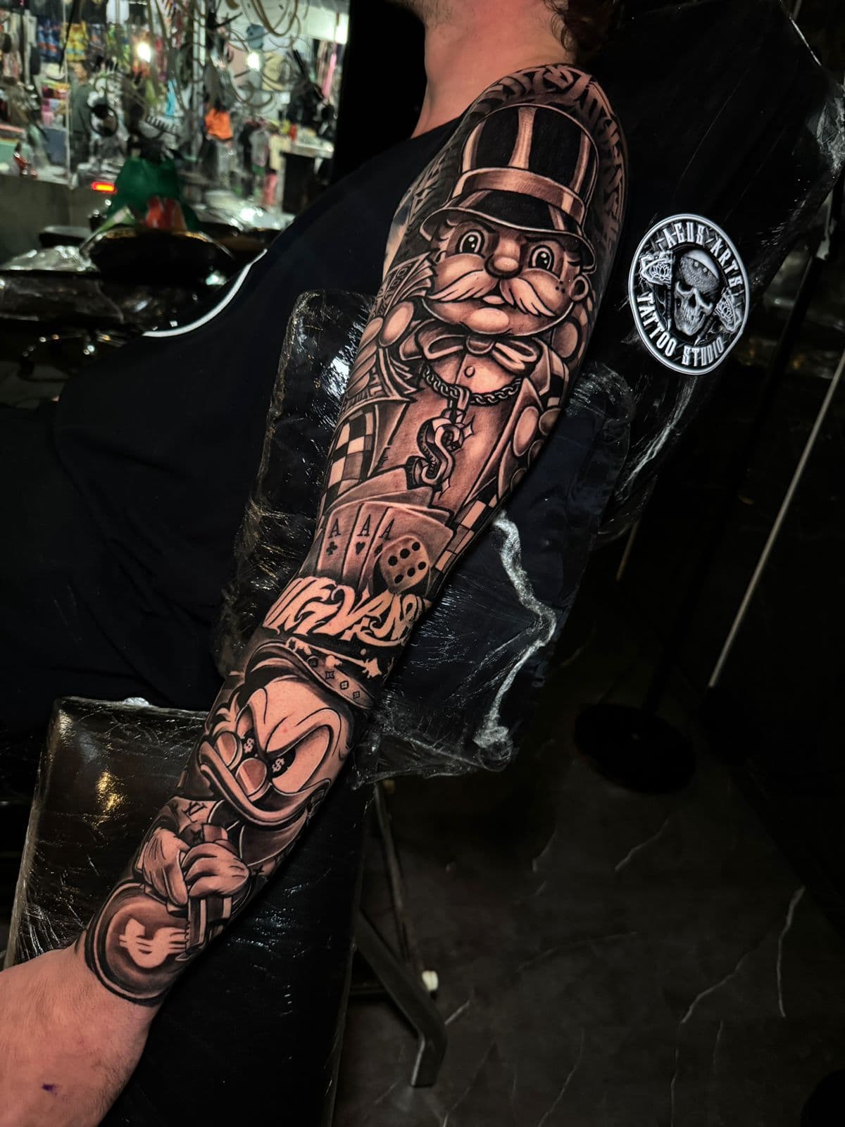Japanese style koi fish tattoo